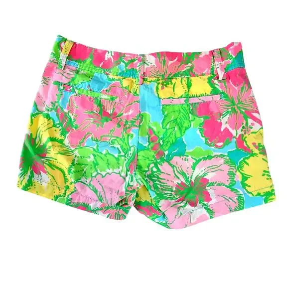 Lilly Pulitzer Big Flirt Callahan women's shorts Sz 2 Preppy Resort Wear Beachy - Picture 3 of 11